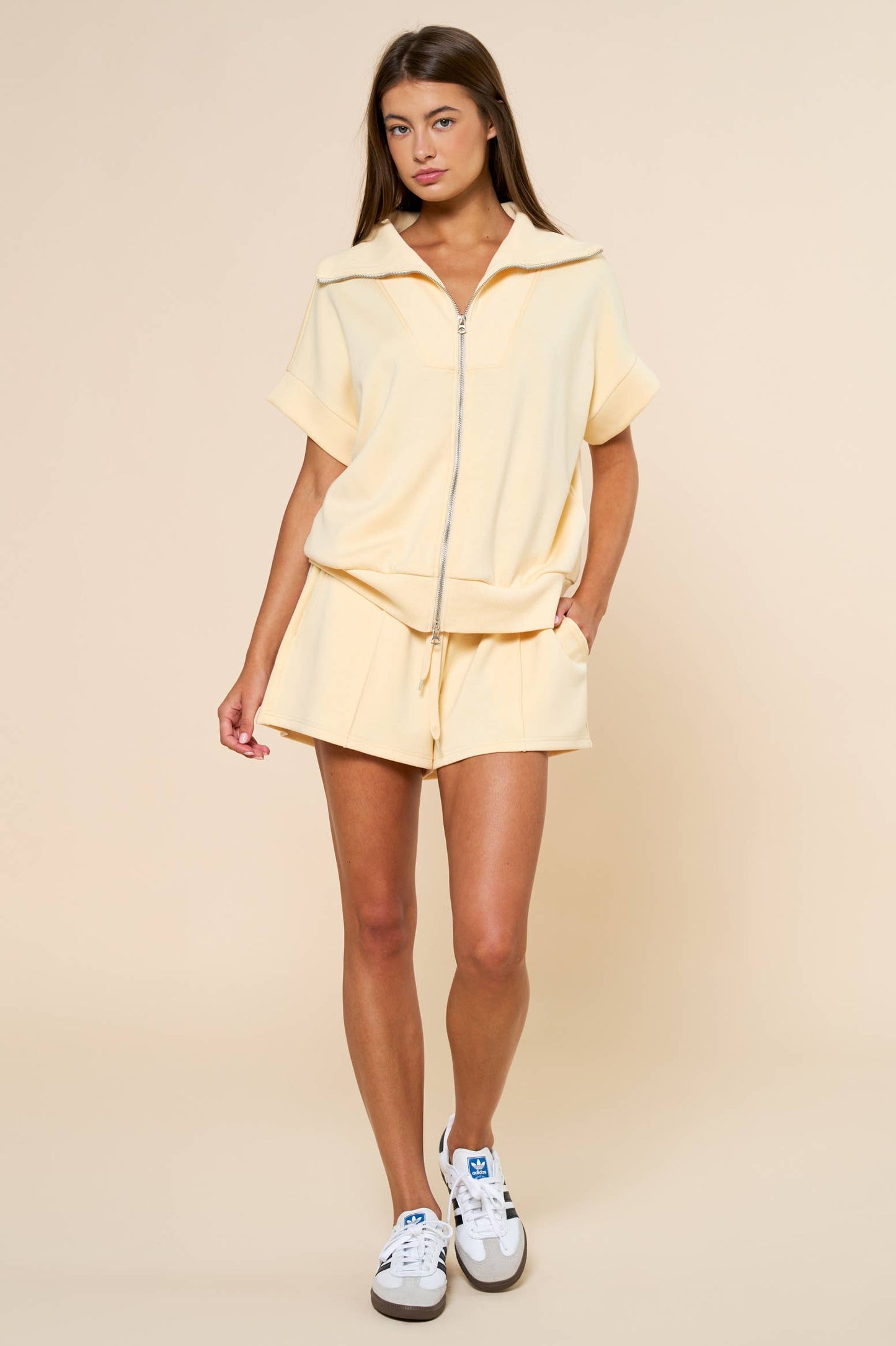 BUTTER YELLOW LOUNGE SHORTS