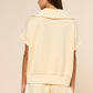 BUTTER YELLOW ZIP TOP