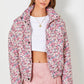 FLORAL PRINT PUFFER JACKET