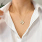 CRYSTAL BUBBLE INITIAL NECKLACE
