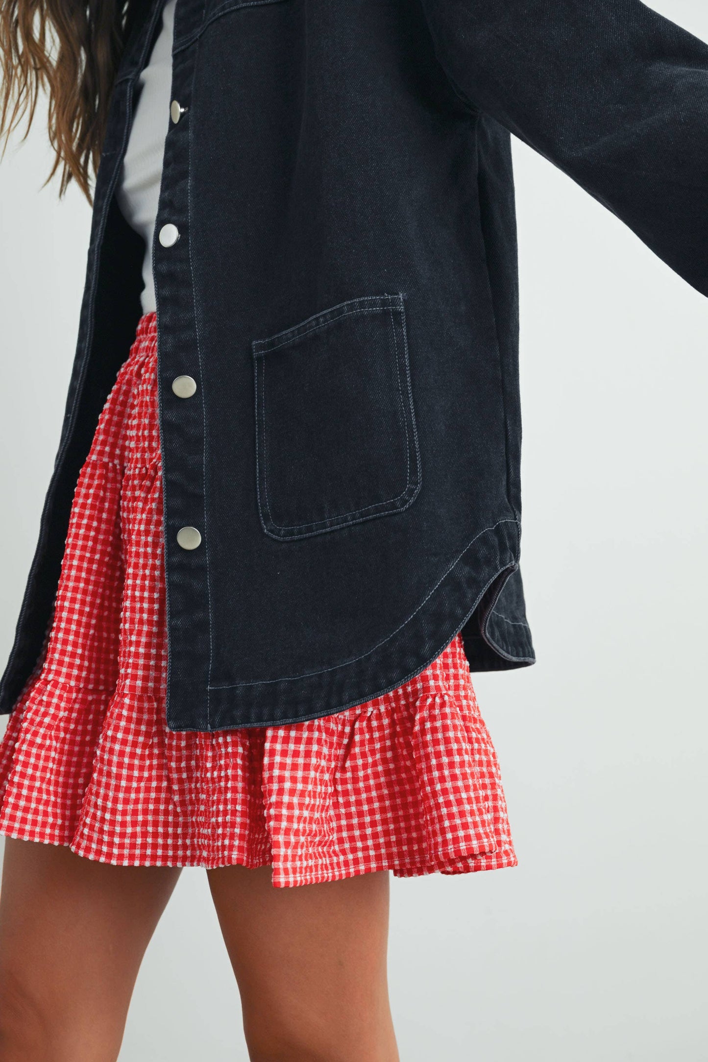 HIGH WAIST CHECKERED SKIRT