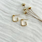 GOLD SQUARE HOOPS