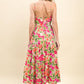 FLORAL PRINT MIDI DRESS