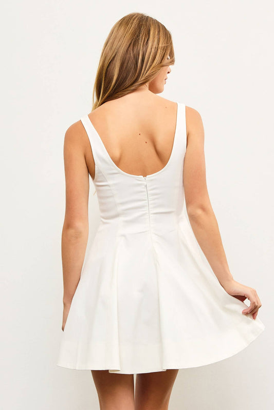 FLARE PANEL SLEEVELESS DRESS