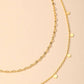 Dainty Layered Coin Choker Necklace