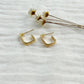 GOLD SQUARE HOOPS