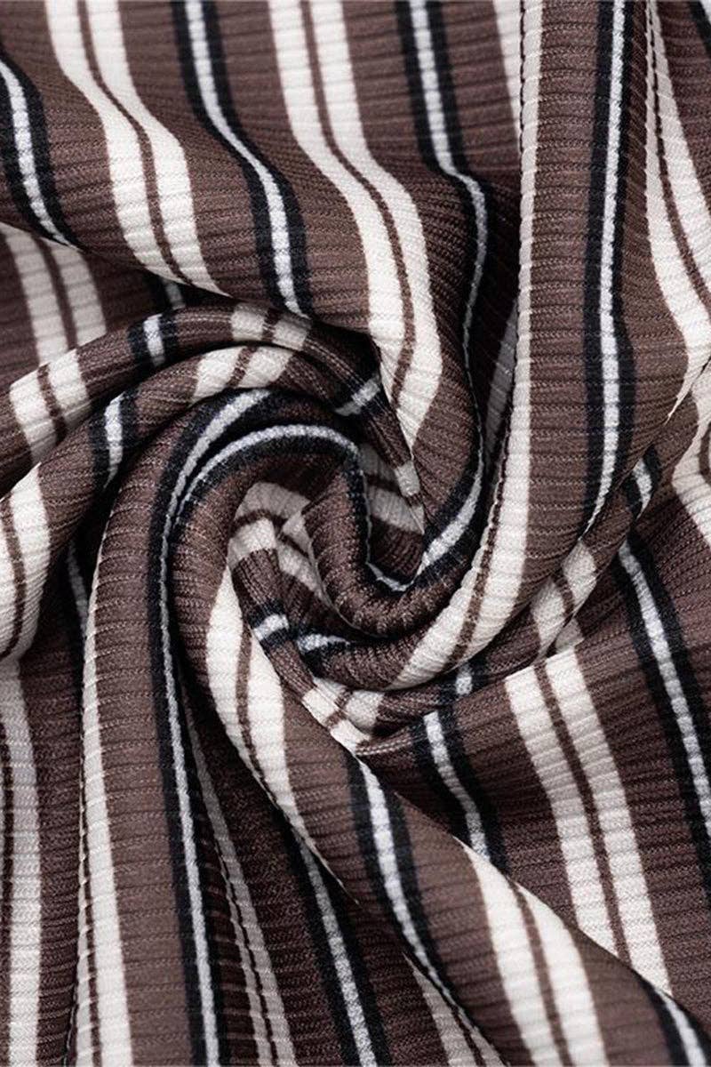 MOCHA STRIPE LOUNGE SET