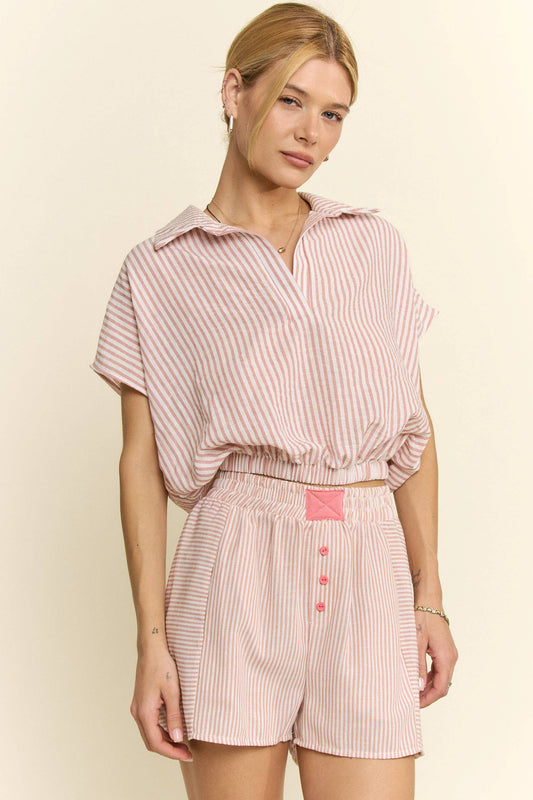 STRIPED PASTEL SHORTS