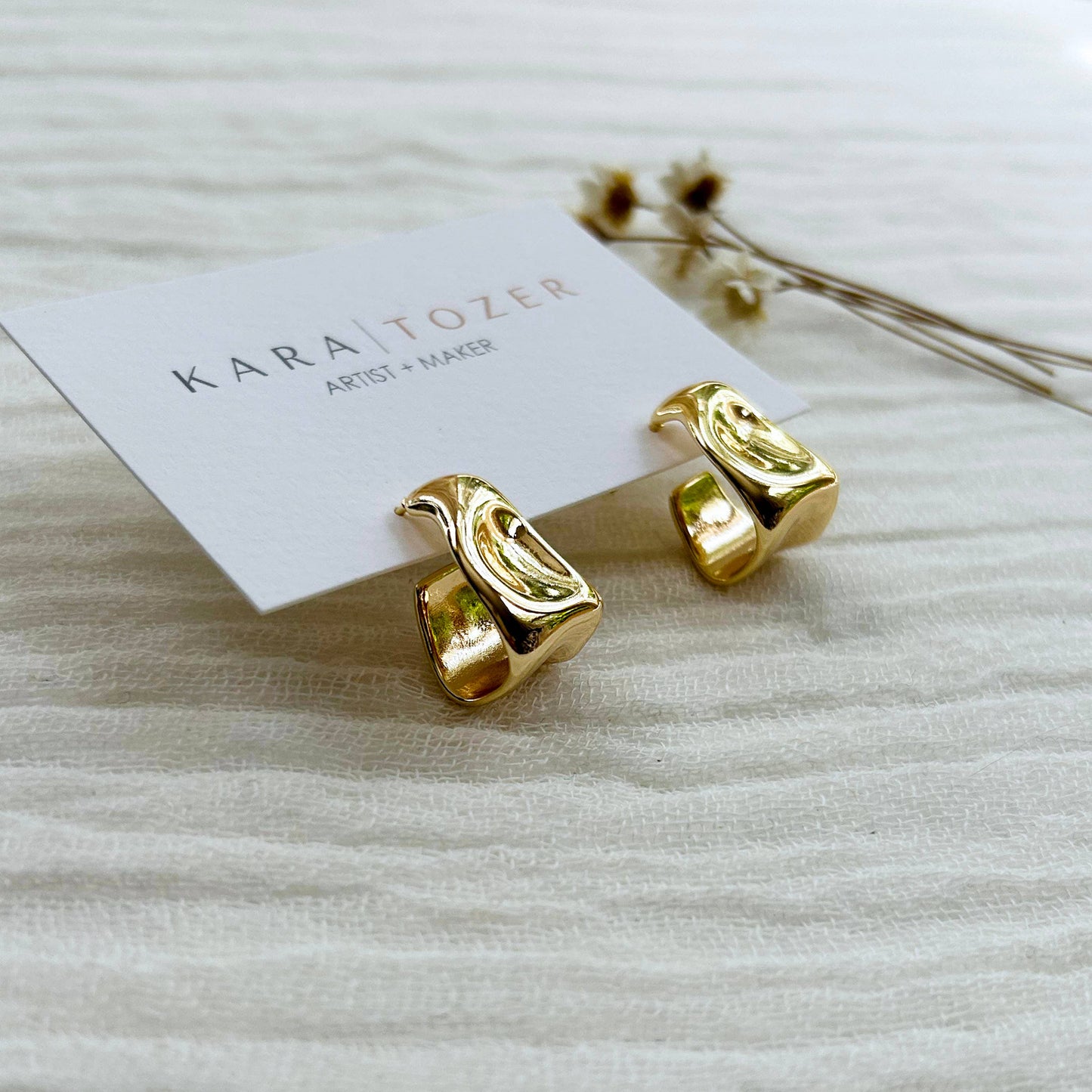 CHUNKY TEARDROP EARRINGS