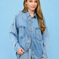 DENIM BUTTON DOWN SHIRT