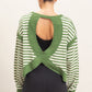 GREEN STRIPE EVERDAY TOP