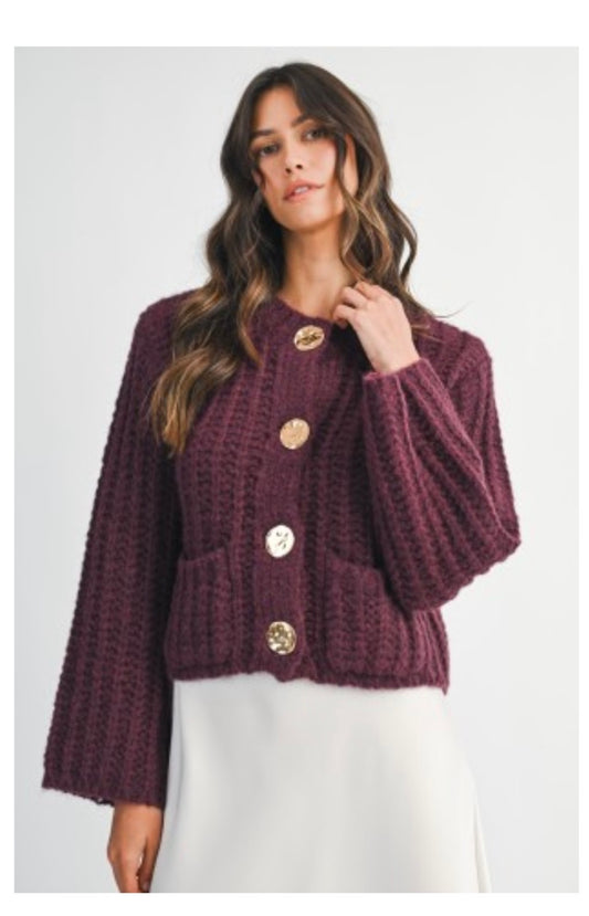 CHUNKY KNIT CARDI