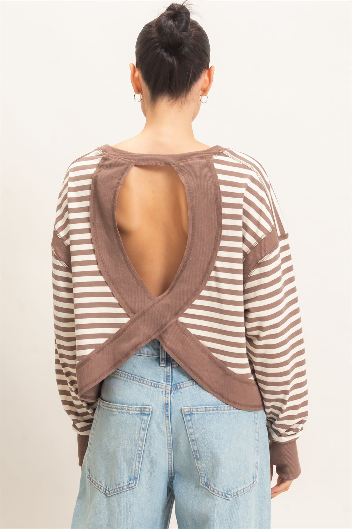 MOCHA LONG SLEEVE TOP