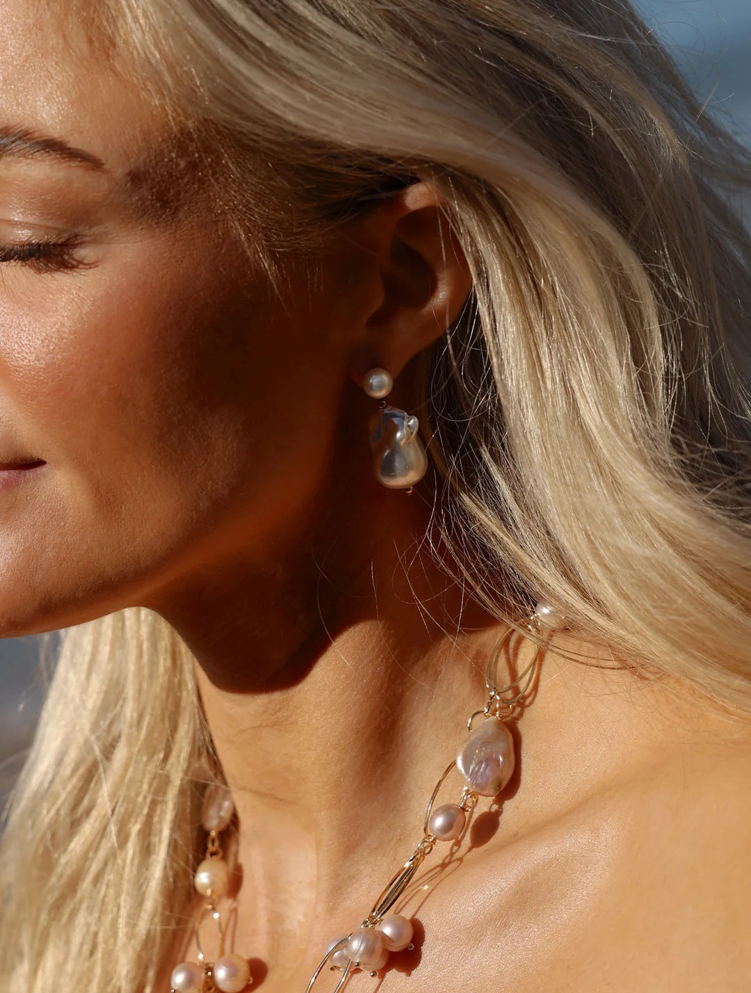 PEARL DROP EARRINGS