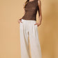 RUCHED SLEEVE TOP