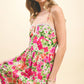 FLORAL PRINT MIDI DRESS