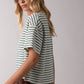 STRIPED CROP TEE