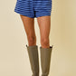 BLUE STRIPE SHORTS