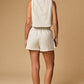WHITE SKORT SET